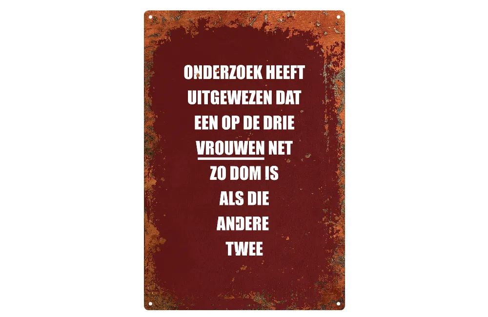 grappig decoratiebord onderzoek heeft uitgewezen dat vrouwen voor mancave of bar